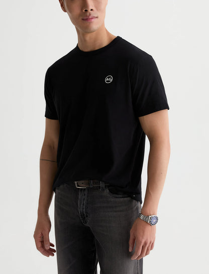 P AG CHEST LOGO TRUE BLACK