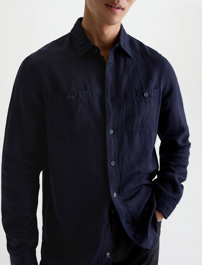 TRUE BLACK RIFF WAVE STRIPE
