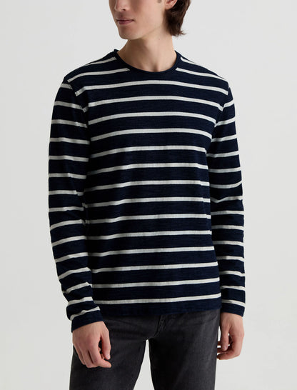 NAVY/NATURAL STRIPE