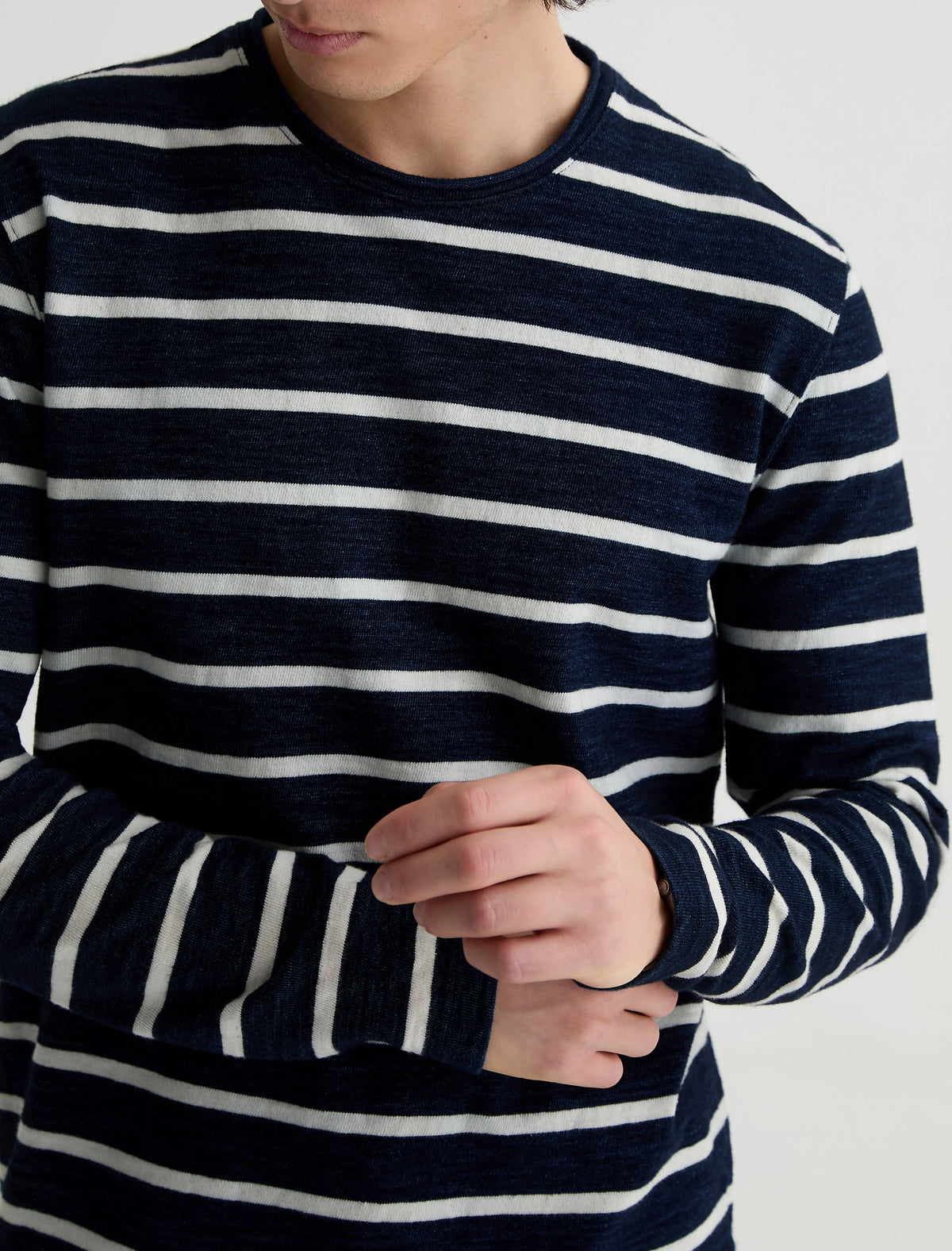 NAVY/NATURAL STRIPE
