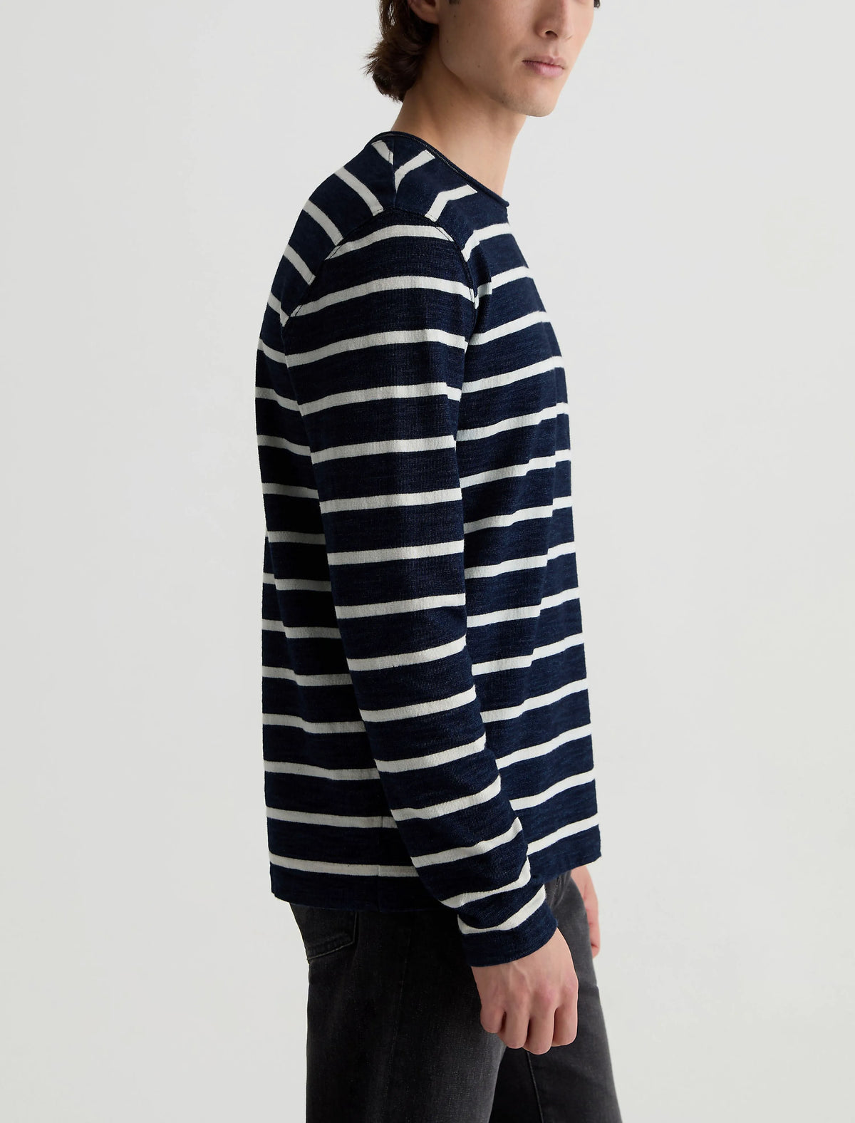 NAVY/NATURAL STRIPE