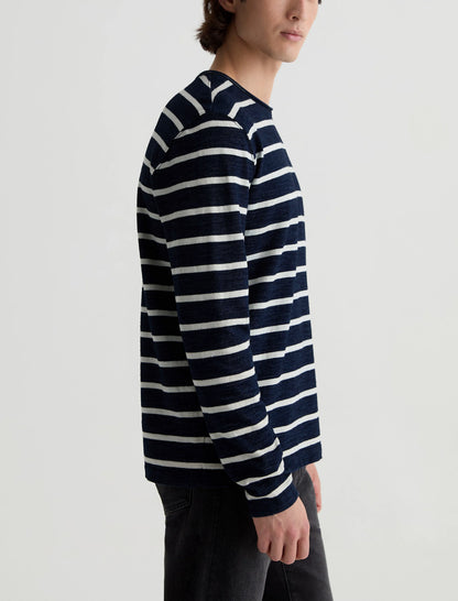 NAVY/NATURAL STRIPE