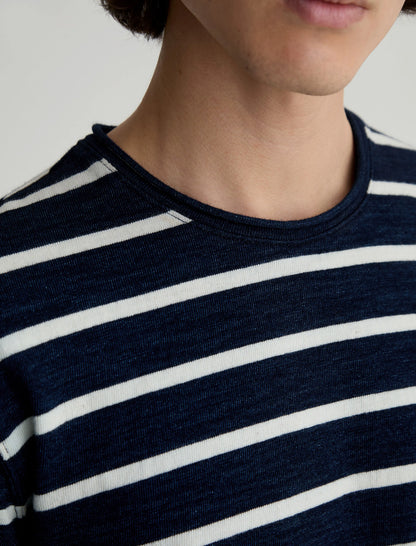NAVY/NATURAL STRIPE