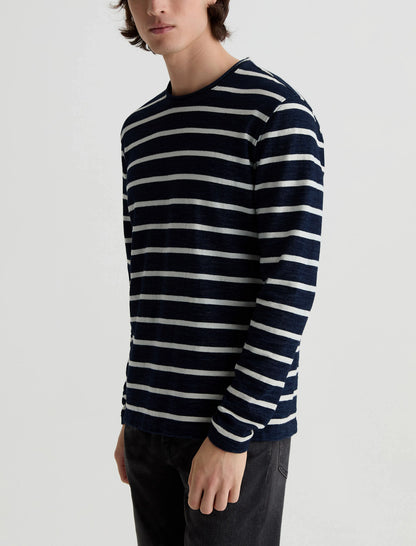 NAVY/NATURAL STRIPE