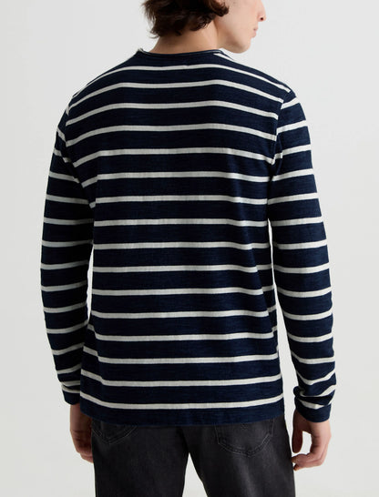 NAVY/NATURAL STRIPE