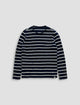 NAVY/NATURAL STRIPE