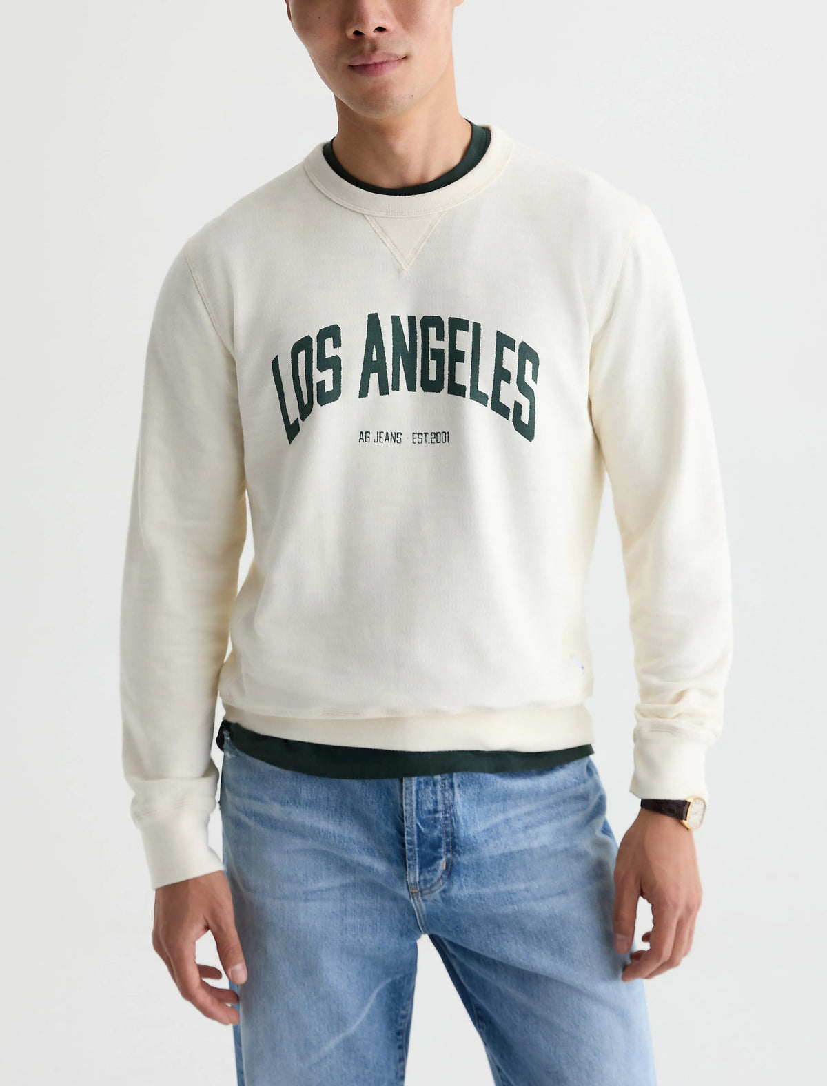MENS CREW AG LA -IVORY DUST