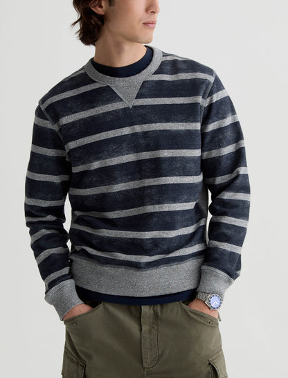 NAVY/GREY STRIPE