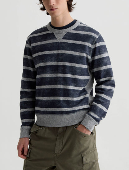 NAVY/GREY STRIPE