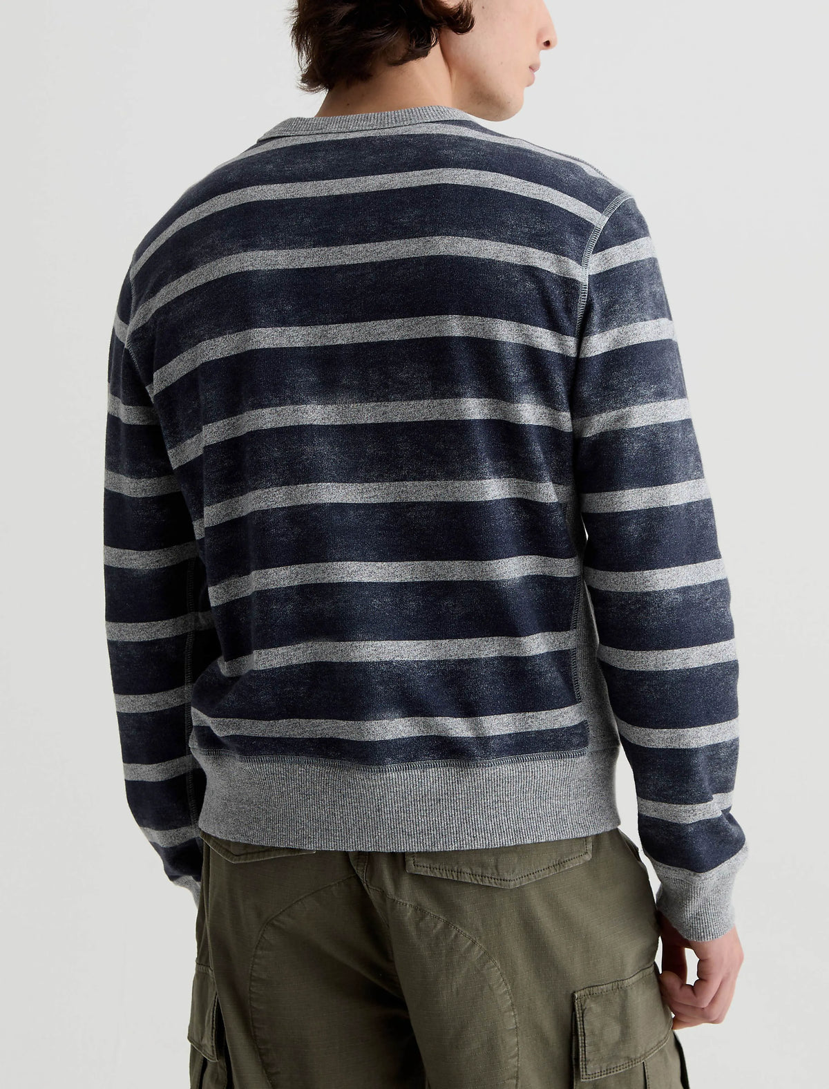 NAVY/GREY STRIPE