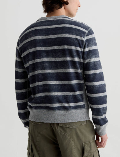 NAVY/GREY STRIPE