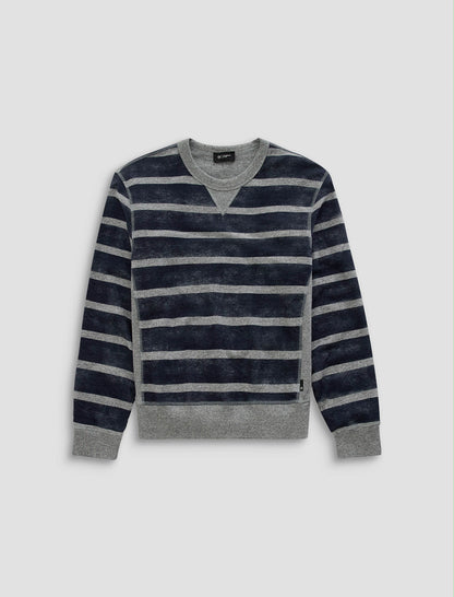 NAVY/GREY STRIPE