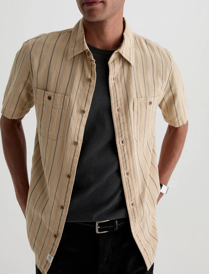 NATURAL/BLACK STRIPE