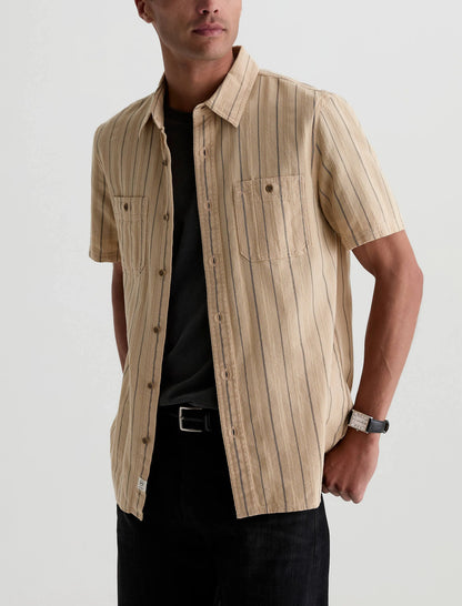 NATURAL/BLACK STRIPE