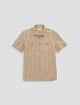 NATURAL/BLACK STRIPE