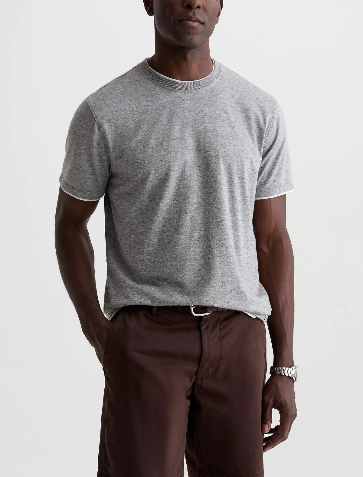 HEATHER GREY/TRUE WHITE