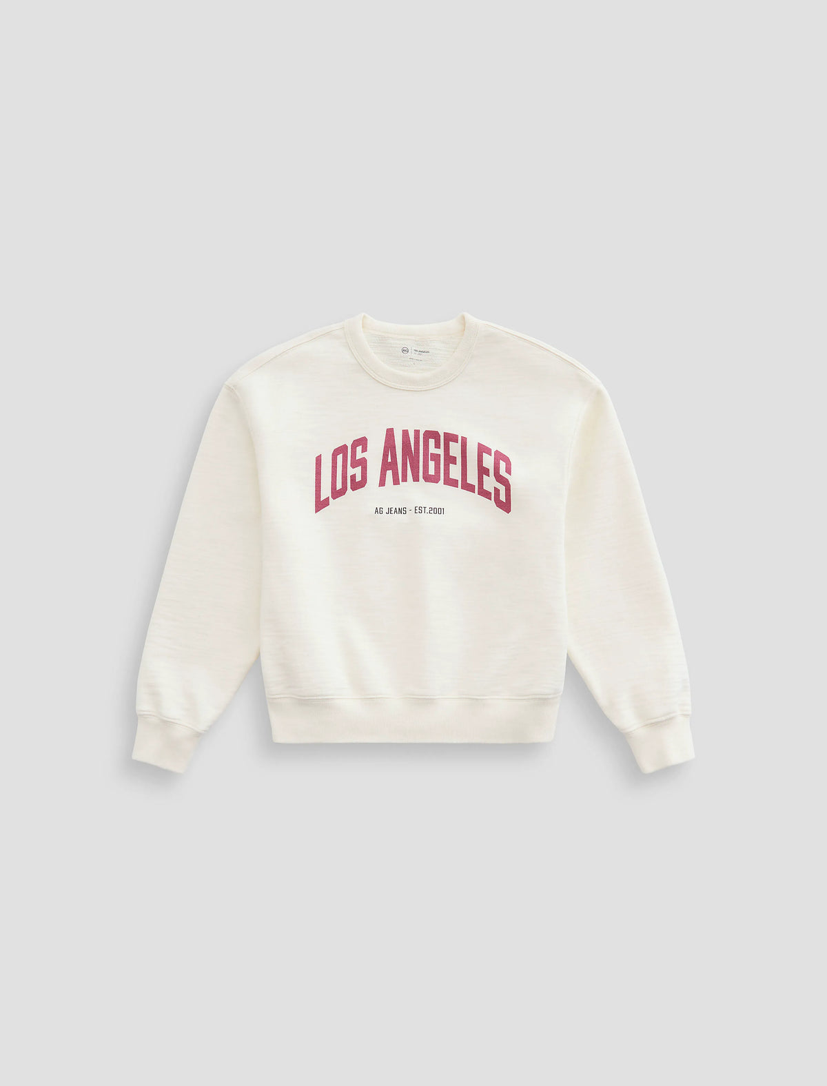 WOMENS CREW AG LA -IVORY DUST