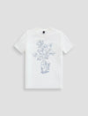 WOMEN BRUSHED FLORAL -IVORY DU
