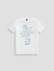 WOMEN BRUSHED FLORAL -IVORY DU