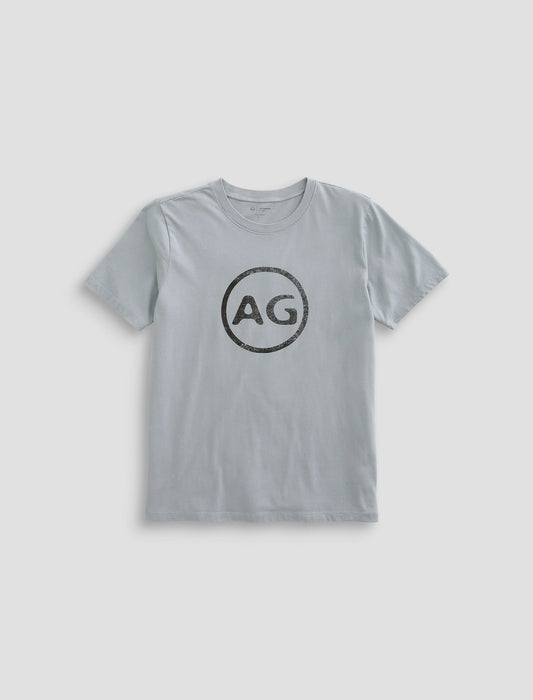 WOMENS AG DISTRESS LOGO -WHITE