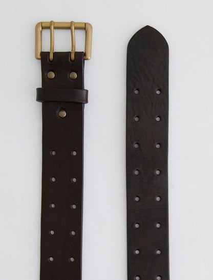 DARK BROWN/BRASS